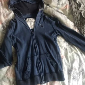Blue Abercrombie zip up